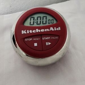 KitchenAid Red and Silver Digital Timer